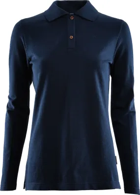 Aclima Women&#x27;s LeisureWool Pique Shirt Long Sleeve Navy Blazer | Buy Aclima Women&#x27;s LeisureWool Pique Shirt Long Sleeve Navy Blazer here | Outnorth