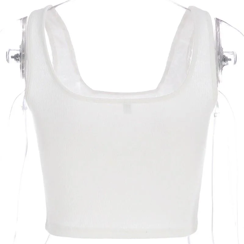 Butterfly White Crop Top💞