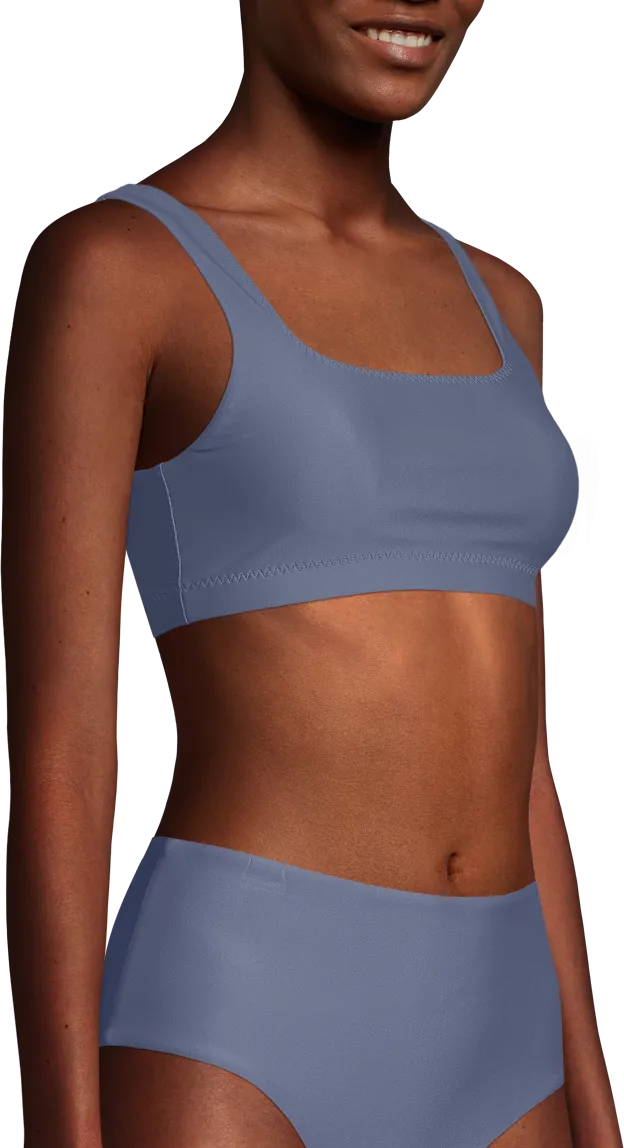 Casall Women&#x27;s Square Neck Bikini Top Clean Blue | Buy Casall Women&#x27;s Square Neck Bikini Top Clean Blue here | Outnorth