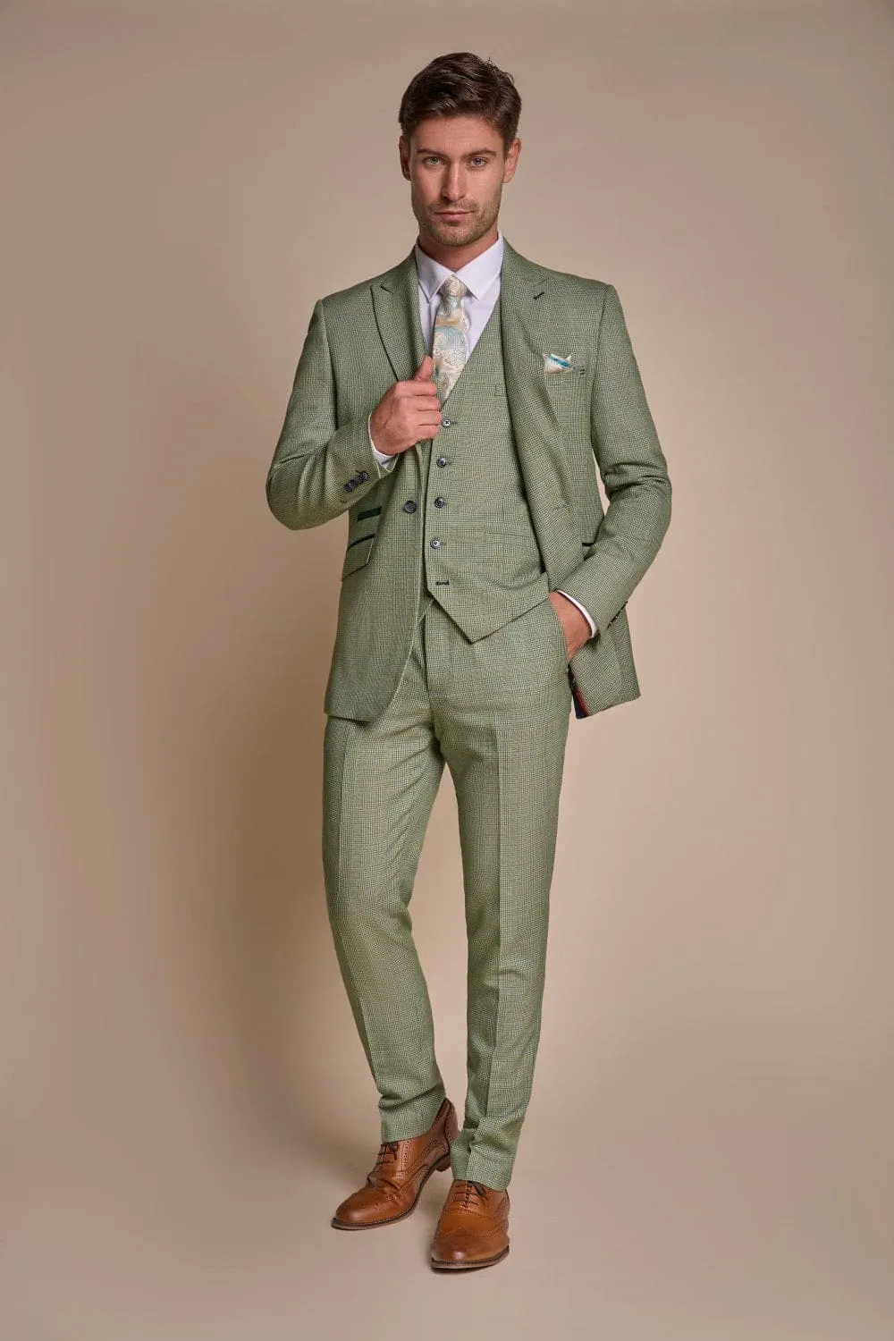 Cavani Caridi Men's Sage Tweed Blazer