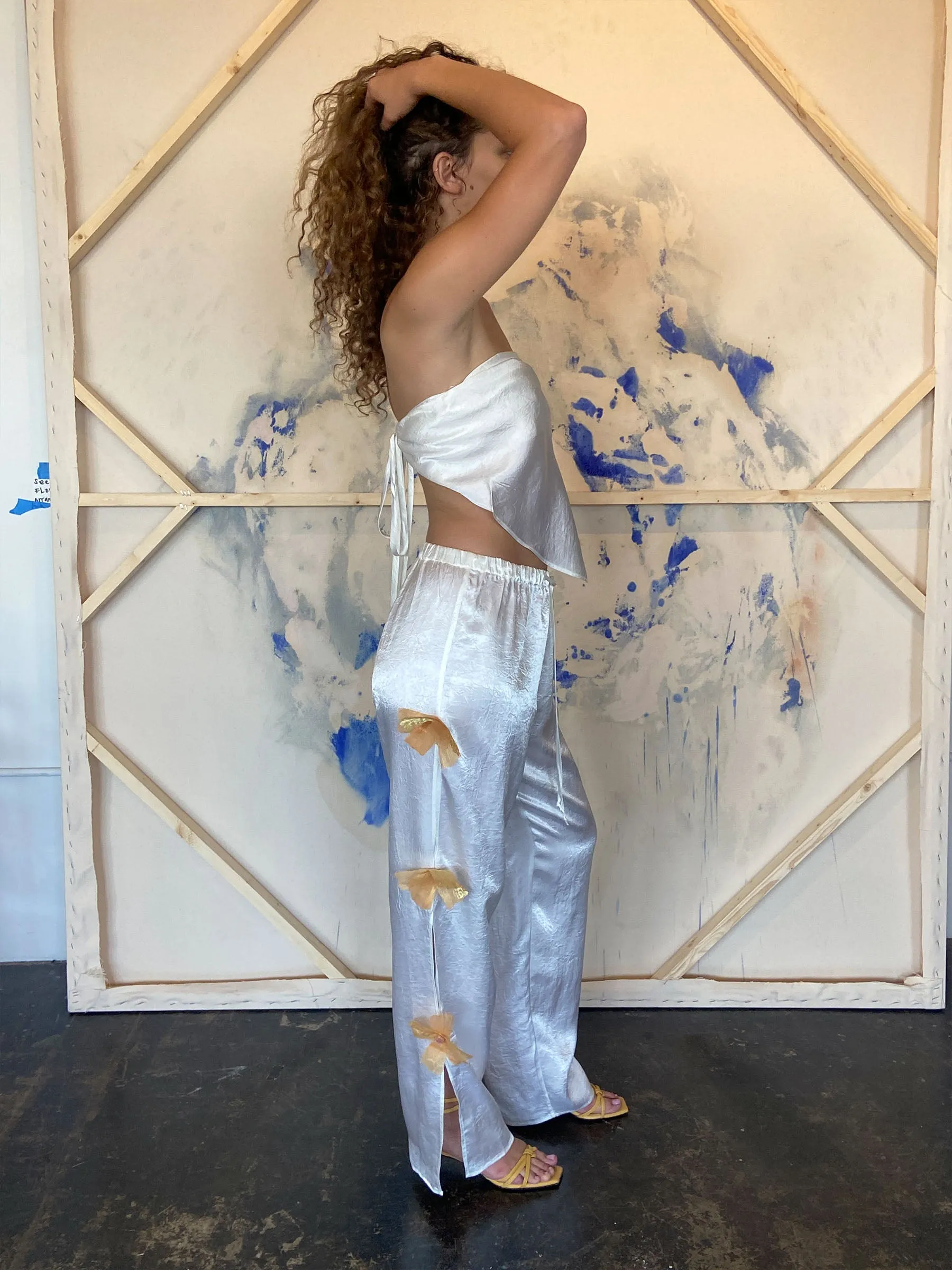Fleur Tube Top in White