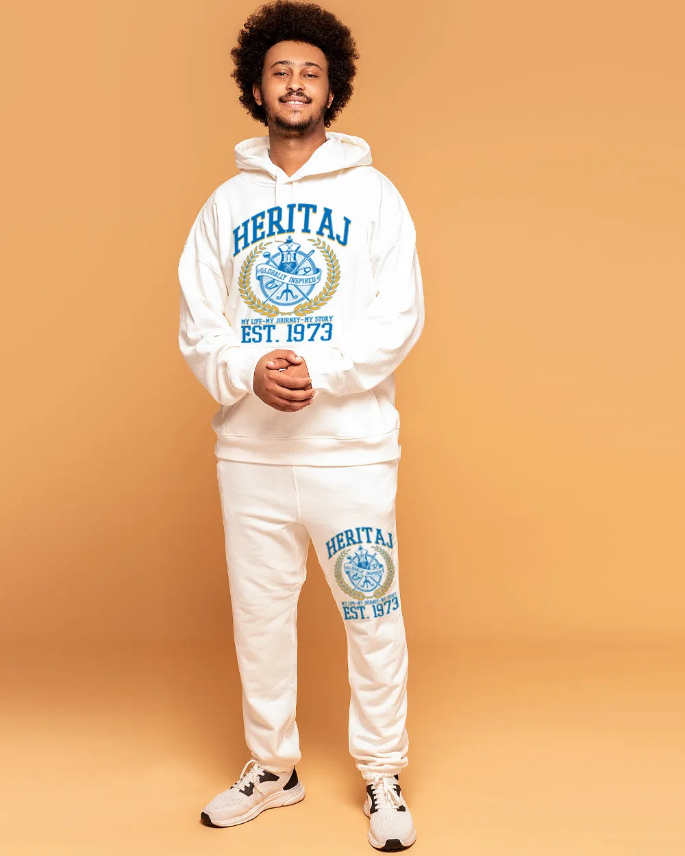 HERITAJ COLLEGIATE EDITION-(Pigment-Dyed) HOODIE-IVORY