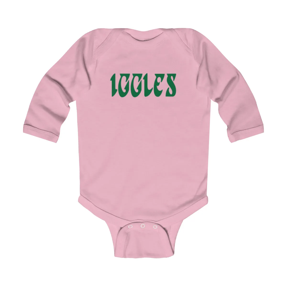 "Iggles" Long Sleeve Onesie