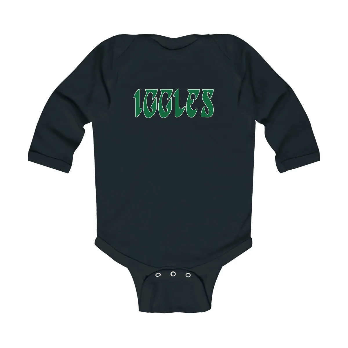 "Iggles" Long Sleeve Onesie